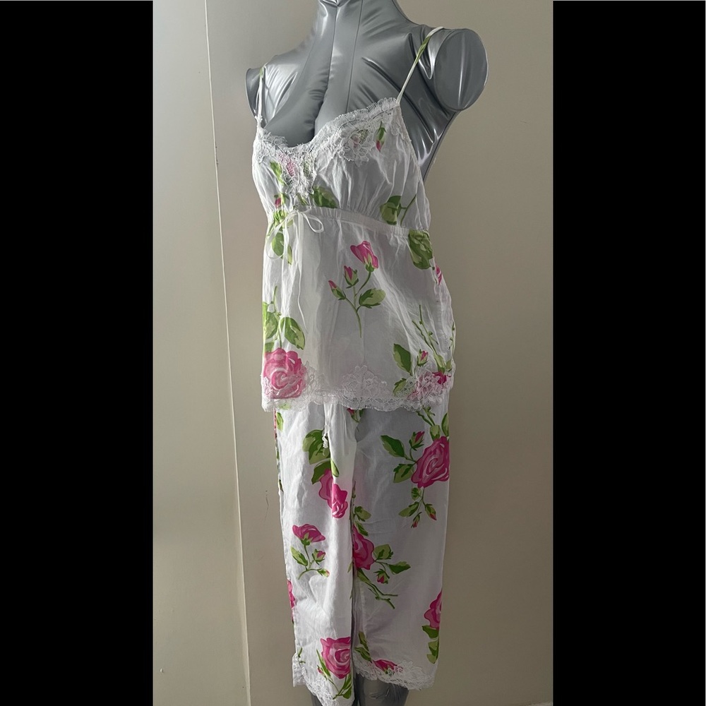 La Senza 2pc Cotton Cami & Cropped Pants Pj Set Size Small